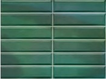 Плитка Ornamenta Manufatto Park Green Diamantato Luster MAN730PGDL 7,5x30 глянцевая
