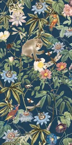 Керамогранит Ornamenta Mini Operae Lost Paradise Blue OP60120LPBL 60x120 матовый