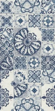 Керамогранит Ornamenta Mini Operae Majolica Blue OP60120MJBL 60x120 матовый