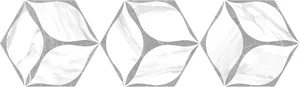 Керамогранит Oset Corola HEX Grey 20x24 матовый