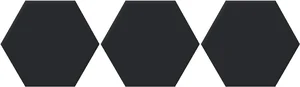 Керамогранит Oset Versalles HEX Black 20x24 матовый