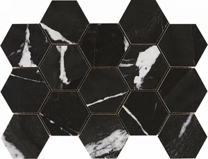 Мозаика Pamesa Cr Lux Iliria Nero Malla Hex 22,5x32,5 полированная