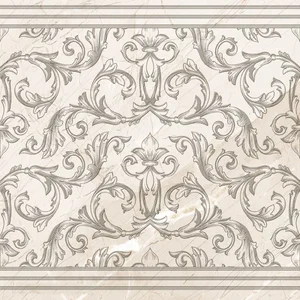 Декоративный элемент Pamesa Grotto Cenefa Cromato Crema Rect. 60x60 матовый