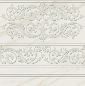 Декоративный элемент Pamesa Tresana Cenefa Vitreo Blanco Rect 60x60 полированный