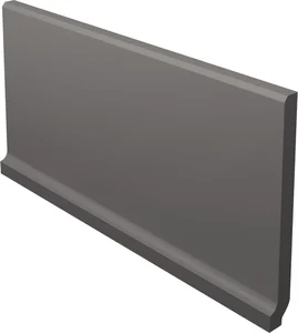Бордюр Paradyz Bazo Nero Cokol Wywiniety Monokolor Mat. 10x19,8 матовый