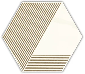 Декоративный элемент Paradyz Calacatta Hexagon Mat. A 17,1x19,8 матовый