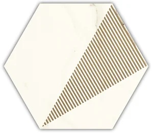 Декоративный элемент Paradyz Calacatta Hexagon Mat. C 17,1x19,8 матовый