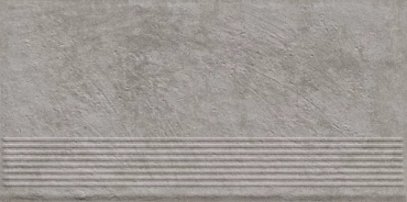 Ступень Paradyz Carrizo Grey Stopnica Prosta Struktura Mat 30x60 структурированная