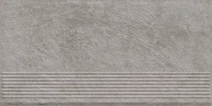 Ступень Paradyz Carrizo Grey Stopnica Prosta Struktura Mat 30x60 структурированная