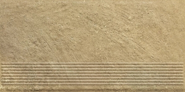 Ступень Paradyz Eremite Beige Stopnica Prosta Struktura Mat 30x60 структурированная