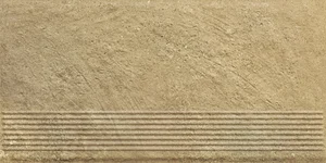 Ступень Paradyz Eremite Beige Stopnica Prosta Struktura Mat 30x60 структурированная
