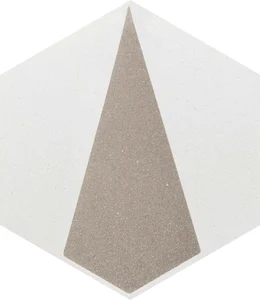 Декоративный элемент Paradyz Esagon Concrete Silver Inserto A 17,1x19,8 матовый