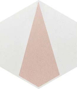 Декоративный элемент Paradyz Esagon Concrete Silver Inserto D 17,1x19,8 матовый