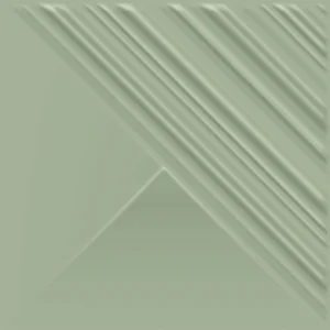 Плитка Paradyz Feelings Green Sciana Struktura Polysk 19,8x19,8 полированная