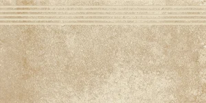Ступень Paradyz Flash Beige Stopnica Prosta Nacinana Mat. 30x60 матовая