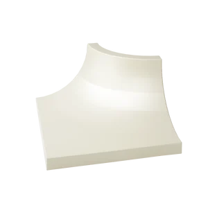 Спецэлемент Paradyz Gamma Bianco Ksztaltka C Polysk 3x4 полированный