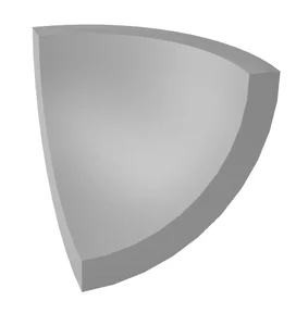 Спецэлемент Paradyz Gamma Szara Kształtka D Mat. 3x3 матовый