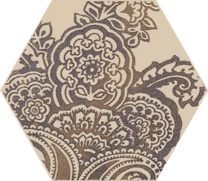 Декоративный элемент Paradyz Glitter Mood Blue Heksagon Inserto B 17,1x19,8 матовый