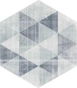 Клинкерная плитка Paradyz Hexx Universum Motyw Grigio Heksagon 26x26 матовая