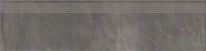 Ступень Paradyz Hybrid stone Grafit Stopnica Prosta Nacinana 29,8x119,8 рельефная