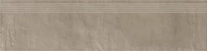 Ступень Paradyz Hybrid stone Mocca Stopnica Prosta Nacinana 29,8x119,8 рельефная