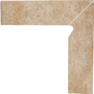 Бордюр Paradyz Ilario Beige Stair Tread Skirting Board Right 8,1x30 матовый