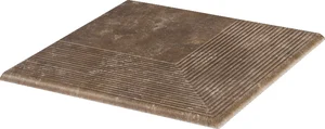 Ступень Paradyz Ilario Brown Corner Stair Tread 30x30 матовая