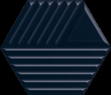 Плитка Paradyz Intense Tone Blue Heksagon Struktura C Sciana 17,1x19,8 структурированная