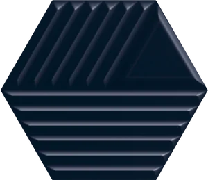 Плитка Paradyz Intense Tone Blue Heksagon Struktura C Sciana 17,1x19,8 структурированная