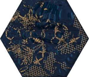 Декоративный элемент Paradyz Intense Tone Blue Inserto Szklane Heksagon B 17,1x19,8 полированный