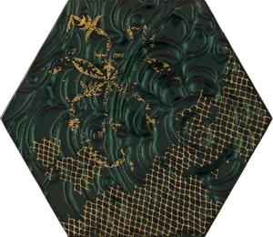 Декоративный элемент Paradyz Intense Tone Green Inserto Szklane Heksagon A 17,1x19,8 полированный