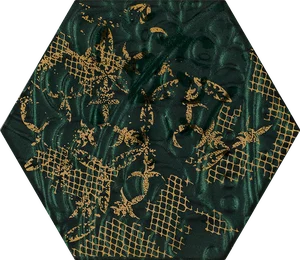 Декоративный элемент Paradyz Intense Tone Green Inserto Szklane Heksagon B 17,1x19,8 полированный