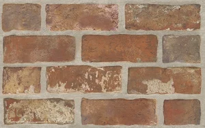 Плитка Paradyz Loft Brown Sciana Struktura Brick 25x40 структурированная