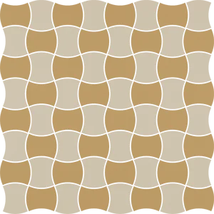 Мозаика Paradyz Modernizm Bianco Mozaika Prasowana K.3,6X4,4 Mix C 30,9x30,9 матовая