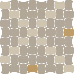 Мозаика Paradyz Modernizm Bianco Mozaika Prasowana K.3,6X4,4 Mix D 30,9x30,9 матовая