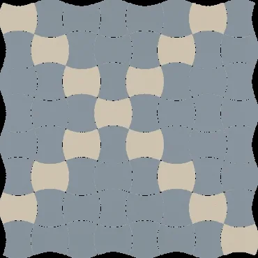 Мозаика Paradyz Modernizm Blue Mozaika Prasowana K.3,6X4,4 Mix 30,9x30,9 матовая