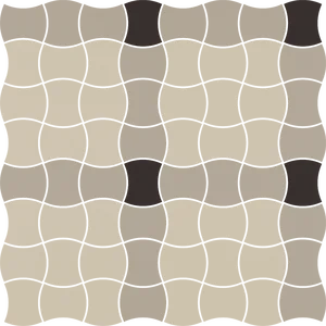 Мозаика Paradyz Modernizm Grys Mozaika Prasowana K.3,6X4,4 Mix A 30,9x30,9 матовая