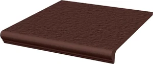 Ступень Paradyz Natural Brown Duro Cтупень простая с носиком 30x33 структурированная