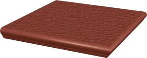 Ступень Paradyz Natural Rosa Duro Cтупень простая с капиносом 33x33 структурированная