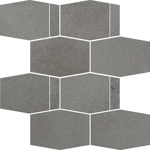 Мозаика Paradyz Naturstone Grafit Mozaika Cieta Hexagon Mix 23,3x28,6 матовая