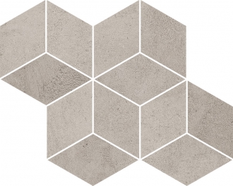 Pure City Grys Mozaika Prasowana Romb Hexagon