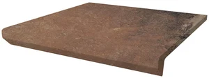 Ступень Paradyz Scandiano Rosso Stair Tread Nose 30x33 матовая