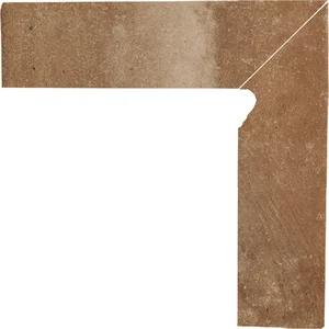 Бордюр Paradyz Scandiano Rosso Stair Tread Skirting Board Right 8,1x30 матовый