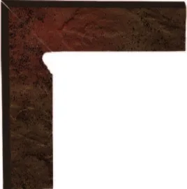 Бордюр Paradyz Semir Brown Цоколь левый (B+A) 8,1x30 матовый