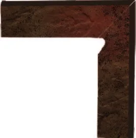 Бордюр Paradyz Semir Brown Цоколь правый (B+A) 8,1x30 матовый