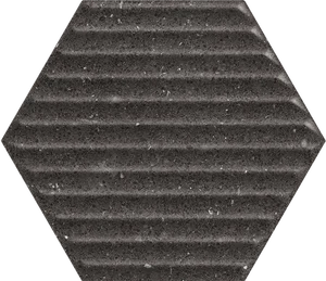 Плитка Paradyz Space Dust Nero Heksagon Struktura B Sciana 17,1x19,8 матовая