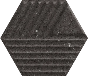 Плитка Paradyz Space Dust Nero Heksagon Struktura C Sciana 17,1x19,8 матовая