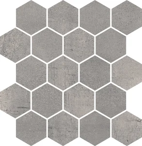 Мозаика Paradyz Space Grafit Mozaika Cieta Hexagon Mat. 25,8x28 матовая