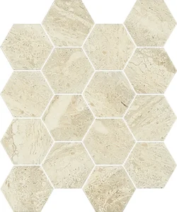 Мозаика Paradyz Sunlight Stone Beige Mozaika Prasowana Hexagon 22x25,5 глянцевая