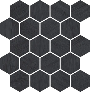 Мозаика Paradyz Taiga Grafit Wood Cut Mosaic 25,8x28 матовая